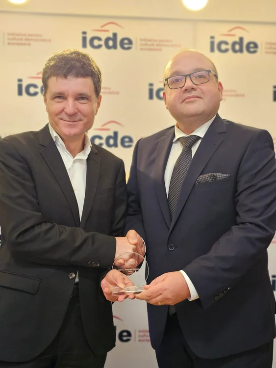 President Nicușor Dan and Professor Valentin Naumescu. Photo: Facebook Valentin Naumescu