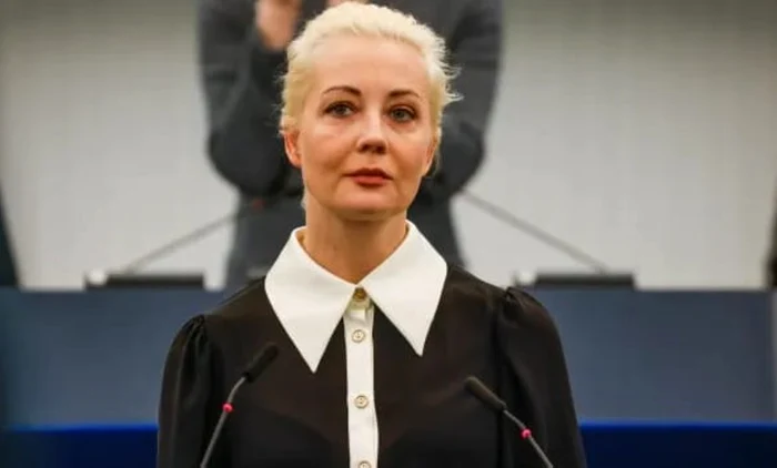 The widow of the Russian dissident Alexei Navalnîi, Iulia Navalnaia Photo: FB