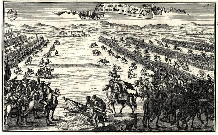 Curuations in front of the imperial army in 1711 Photo Wikipedia