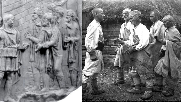 Denis Galloway's column and photo, Source: Radu Vulpe / Ethnographic Museum of Transylvania