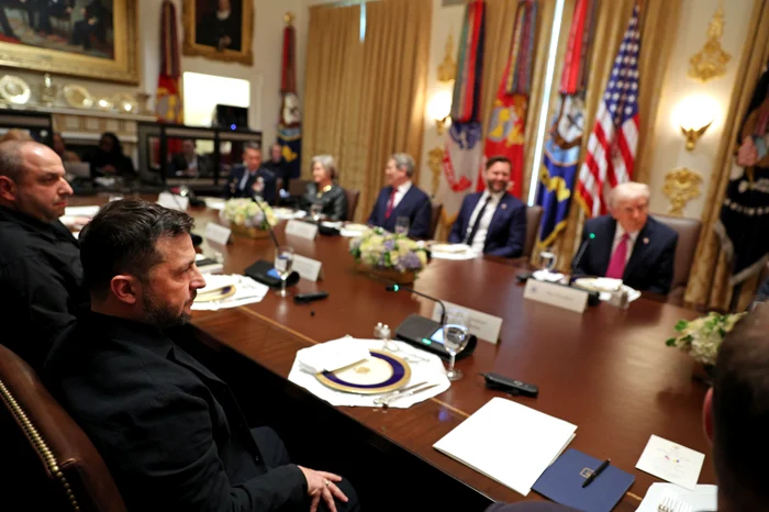 Volodymyr Zelensky at a working lunch at the White House PHOTO EPA-EFE