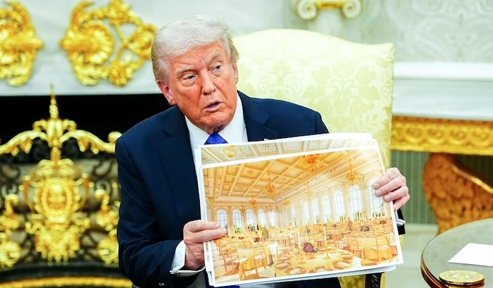 Donald Trump presented the ballroom project PHOTO: X