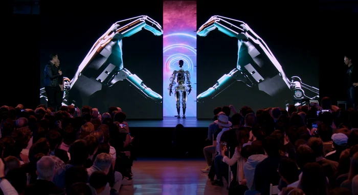 Humanoid robot Optimus, produced by Tesla