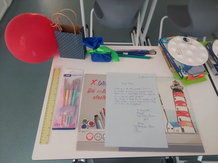 The letter that awaited Alexandra Chirea's students on the bench at the beginning of the school year 
