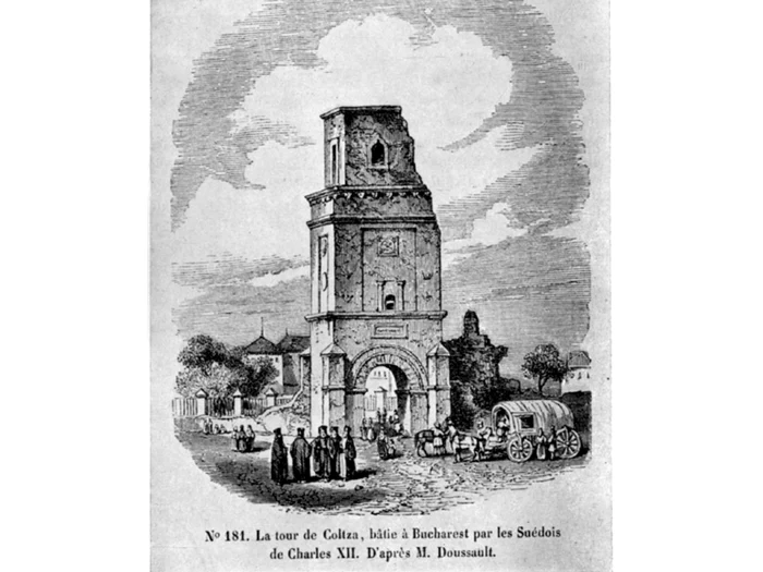 The Colțea tower, collapsed after the 1802 earthquake/PHOTO: Wikipedia