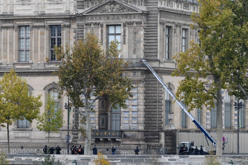 BREAKING French police have arrested two suspects in the Louvre robbery