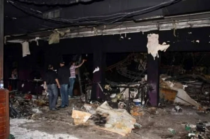 The Collective Club after it burned down