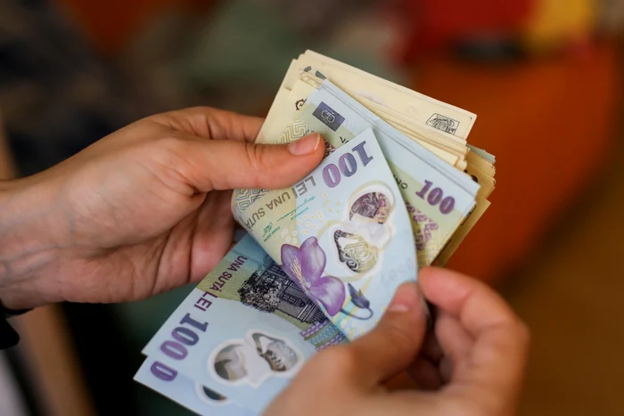 Someone is counting money