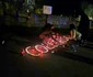 Constantians lighting candles in memory of the victims/PHOTO: Andrei Șitan