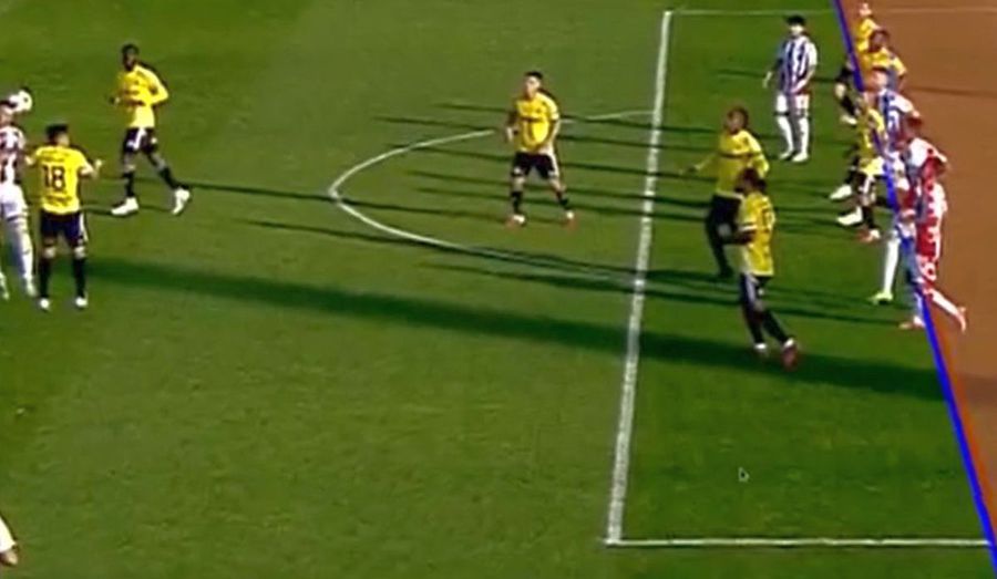 The phase of the goal scored by Patrick and disallowed for offside The President of Oțel raged after the failure with U Cluj: