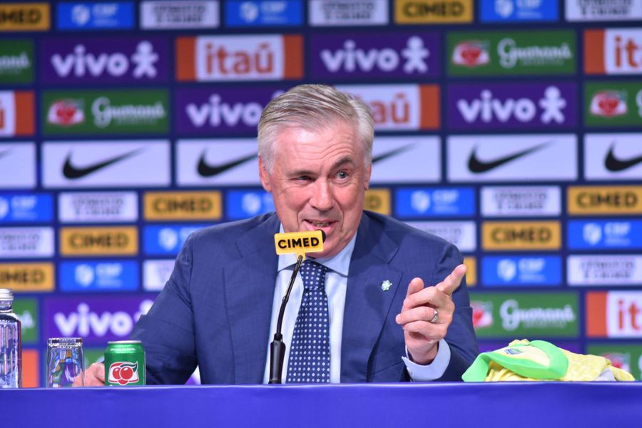 Carlo Ancelotti came to the Brazil's national team with the most titled coach in Real Madrid / Photo: Imago Vinicius Jr. named the best coach in his career: