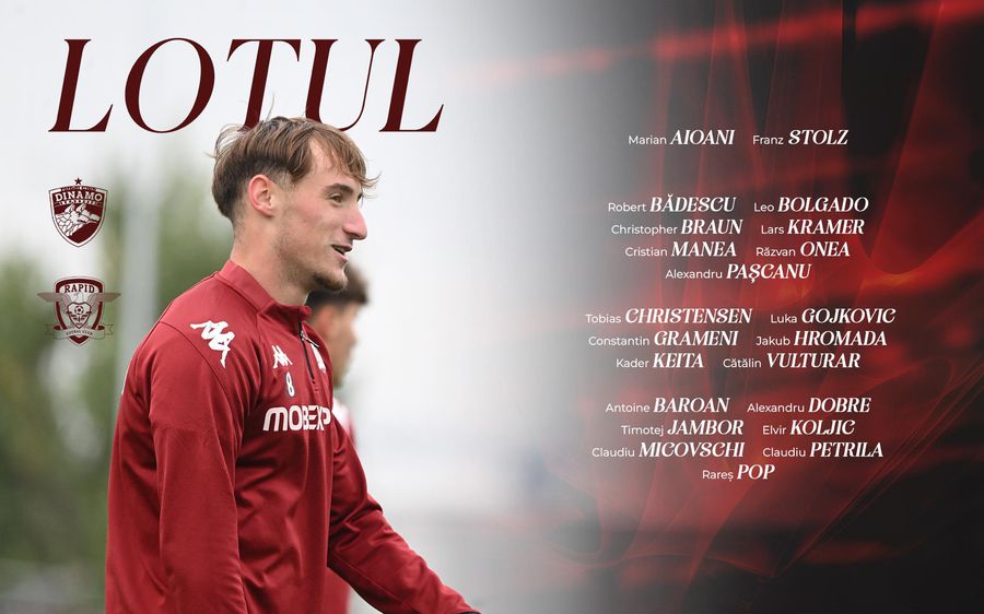 Dinamo - Rapid, derby at maximum intensity on the National Arena! » Starting teams + Information from the stadium
