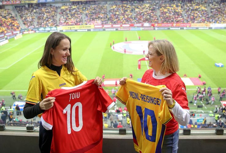 Foreign Minister Oana Țoiu and the Beate Meinl-Reisinger / Photo approach: Facebook