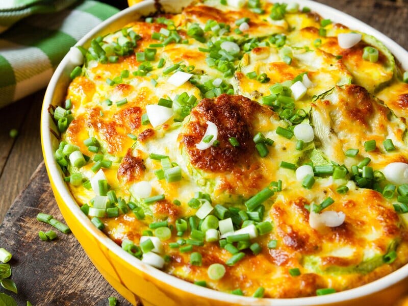 Just put it in the shape, pour the mixture - and the casserole will be very juicy. Fast recipe