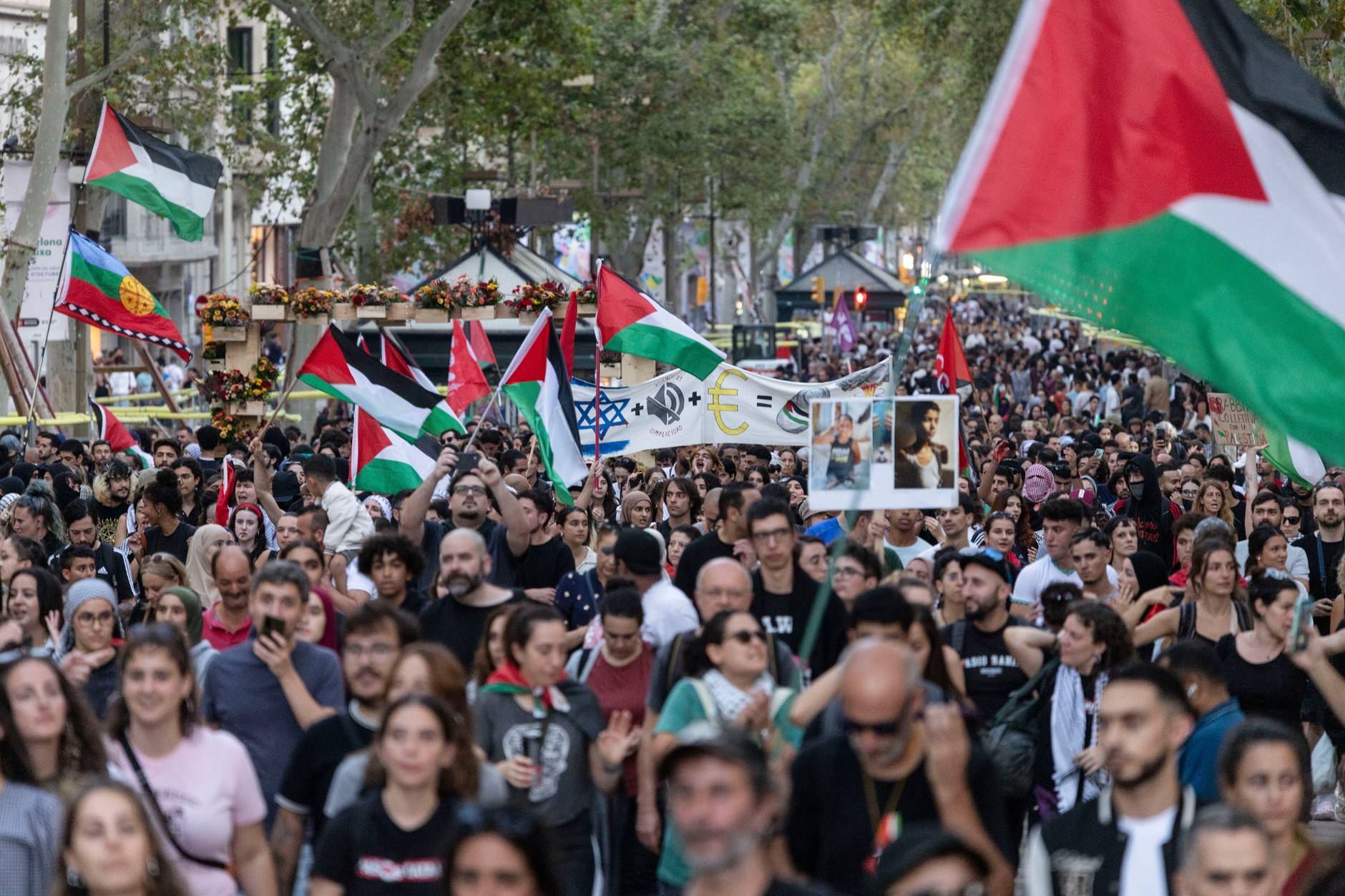 Protest in Barcelona
