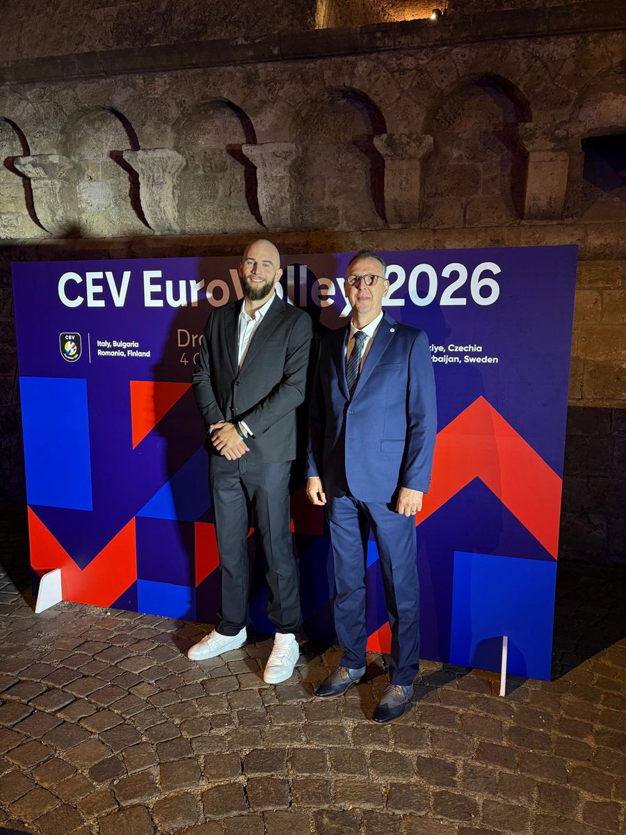 Bela Bartha and Adin Cojocaru in Italy/Photo: Facebook (Romanian Volleyball Federation) The Romanian volleyball national teams have learned their opponents from the 2026 European Championship »The double Olympic champion will play in Cluj