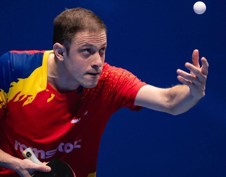 Ovidiu Ionescu in action Photo: ETTU Romania's men's national team, HUGE victory at the European Team Championship! » Knocked out defending champions Sweden, 3-2, and medal assured