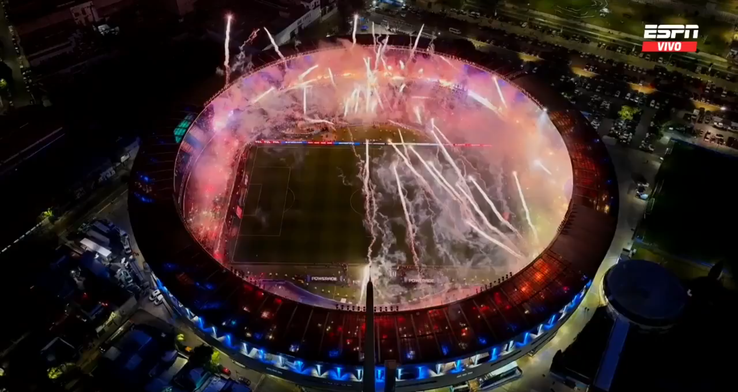 The atmosphere at Racing Club - Flamengo / ESPN