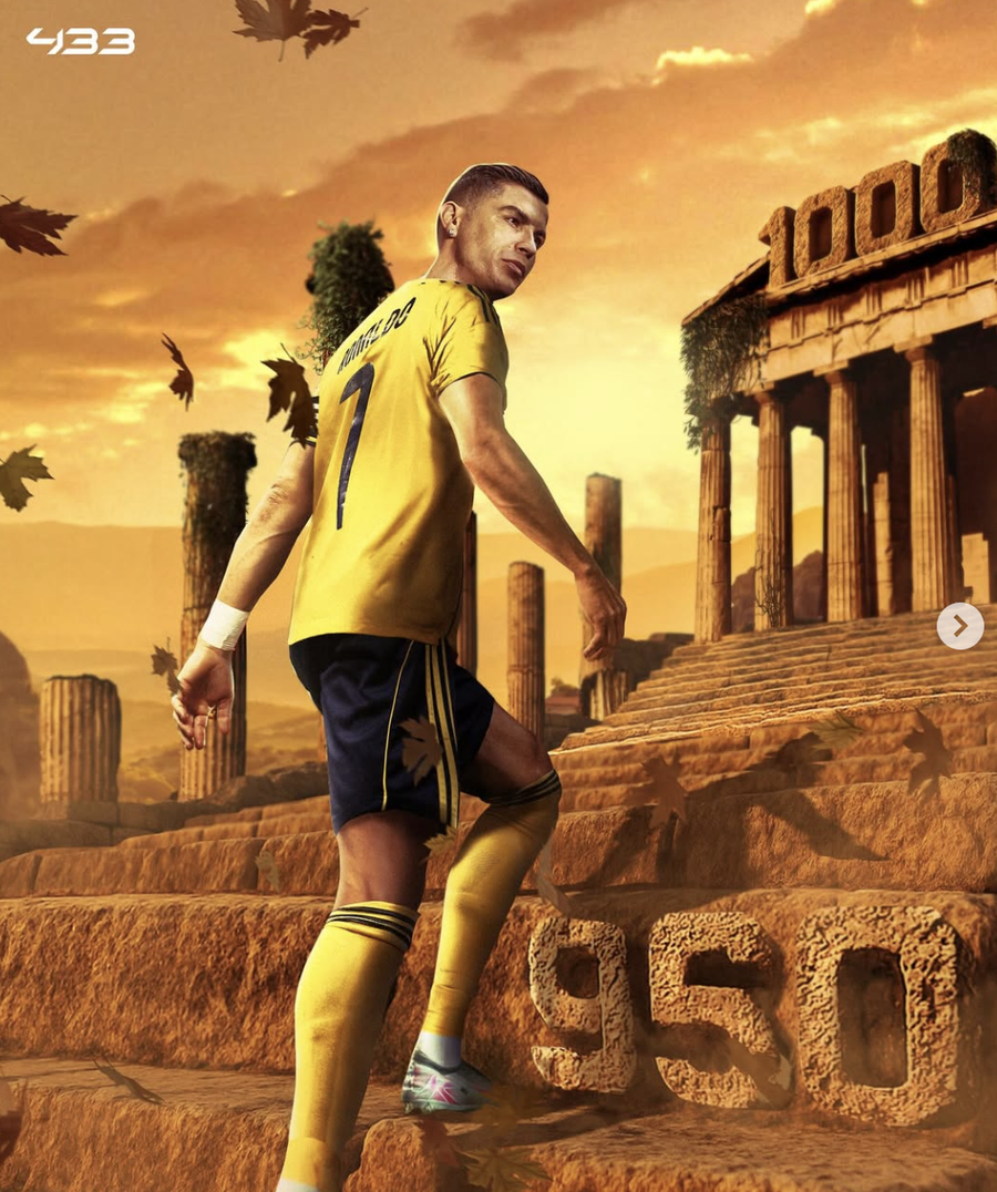 Photo posted by 433 on Instagram after CR7's goal against Al Hazem Another 50 and it's a thousand! The eternal Cristiano Ronaldo reached another impressive milestone in Al-Nassr's latest win