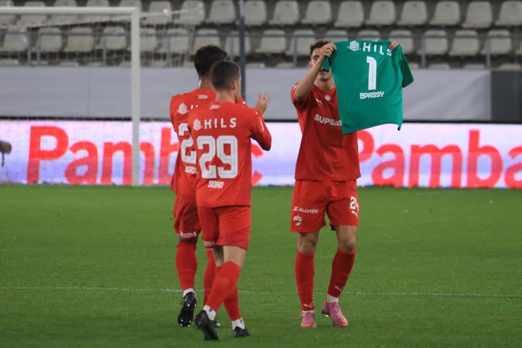 Adrian Caragea, the first goals for Dinamo. PHOTO: Ionuț Iordache (GSP.ro)