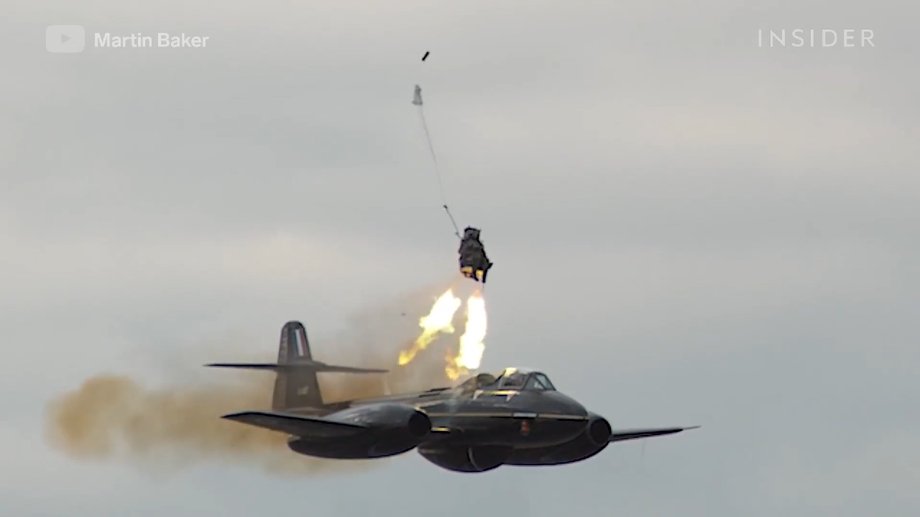 "The catapult moves on guide rails. It launches you at 15 m/s and then the rockets launch" - explains a former US Air Force pilot