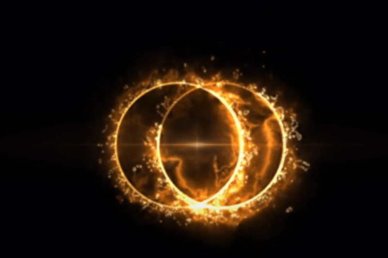 Video astronomers discovered in space a rare radio circle with two rings