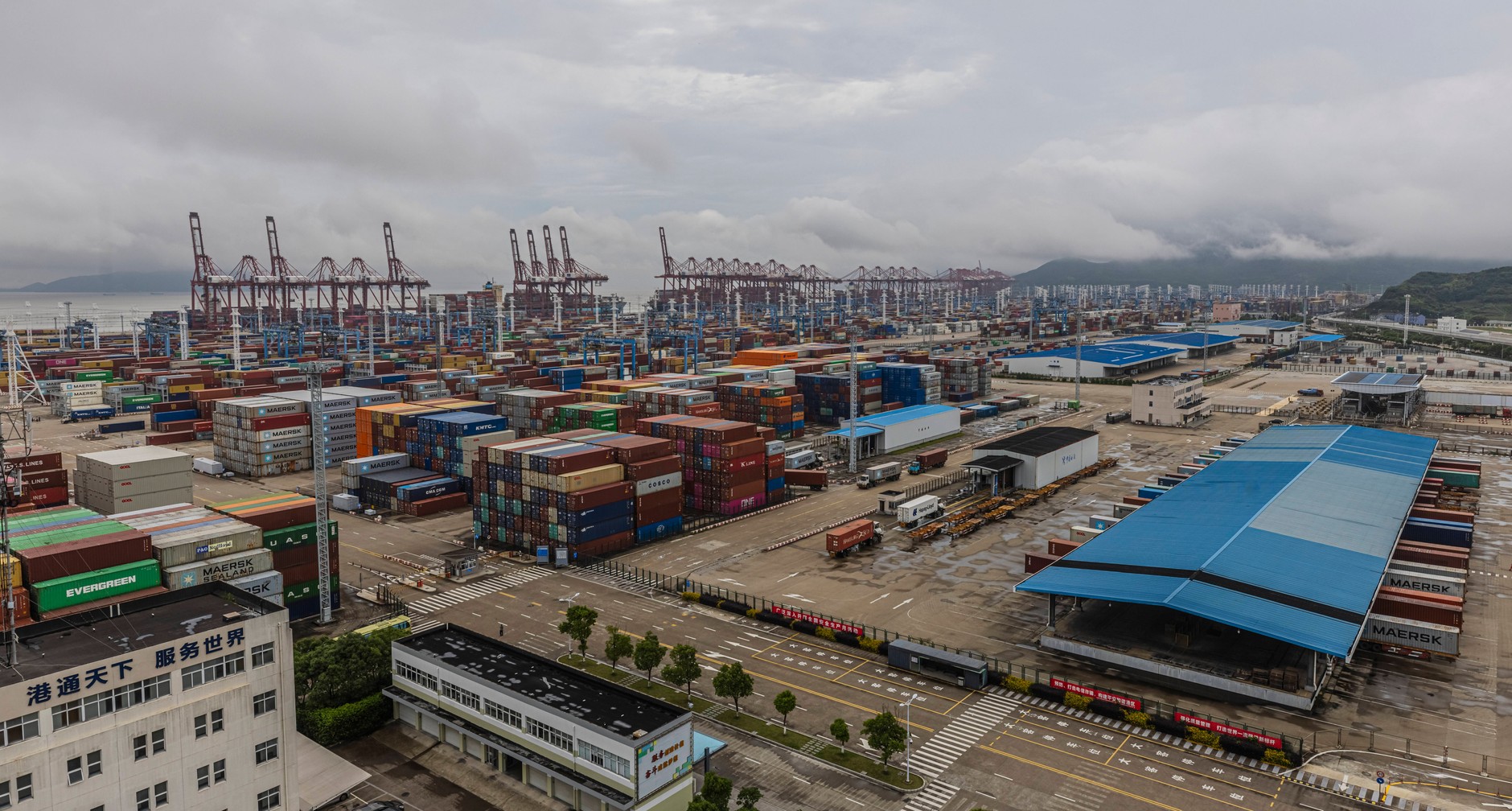 The world's largest by tonnage of handled cargo, Ningbo Zhoushan Port in Ningbo, Zhejiang Province, China, June 9, 2021.