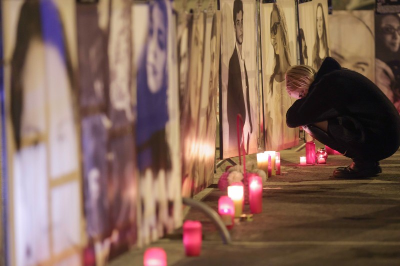 Commemoration of 9 years since the fire spent in the Collective club, in Bucharest, October 30, 2024. Inquam Photos / Octav Ganea