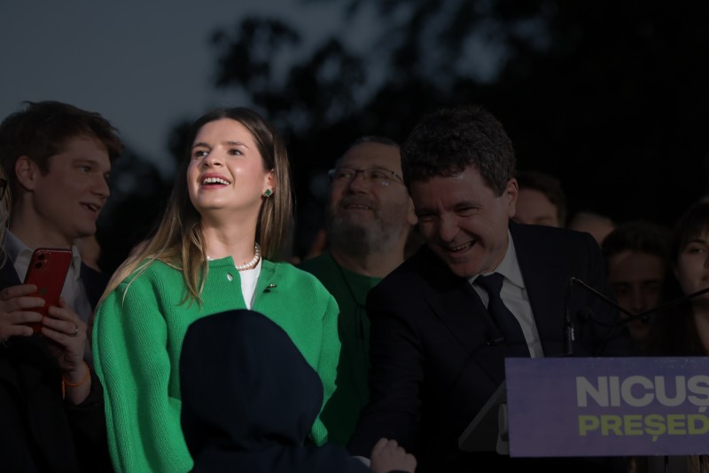 Ana-Maria Geană, at ​​the display of Exit-Poll results for the 2nd Tour of Presidential Election, May 18, 2025. Inquam Photos / Adriana Neagoe