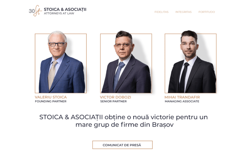 Stoica & Associates get a new victory for a big group of companies in Brasov