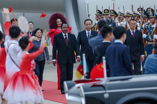 Paul Biya during his visit to Beijing in 2024.