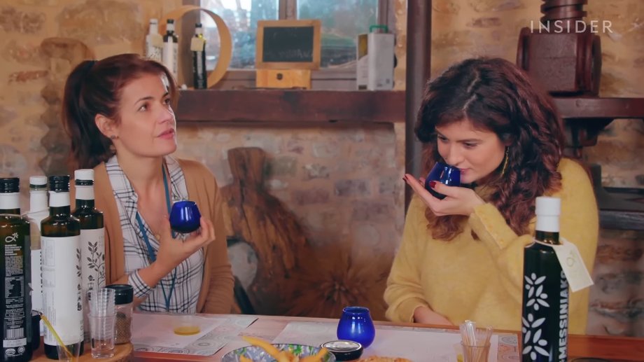 Dimitra Mathiopoulou, co -founder of The Olive Routes with Claudia Romeo, Insider journalist