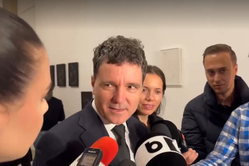 Nicușor Dan, press statements after participating in Romanian Creative Week - Bucharest. Photo: Rebecca Popescu / Hotnews