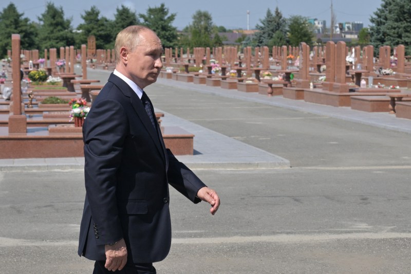 A city in Russia decreed mourning for soldiers killed in the war even on Vladimir Putin's birthday