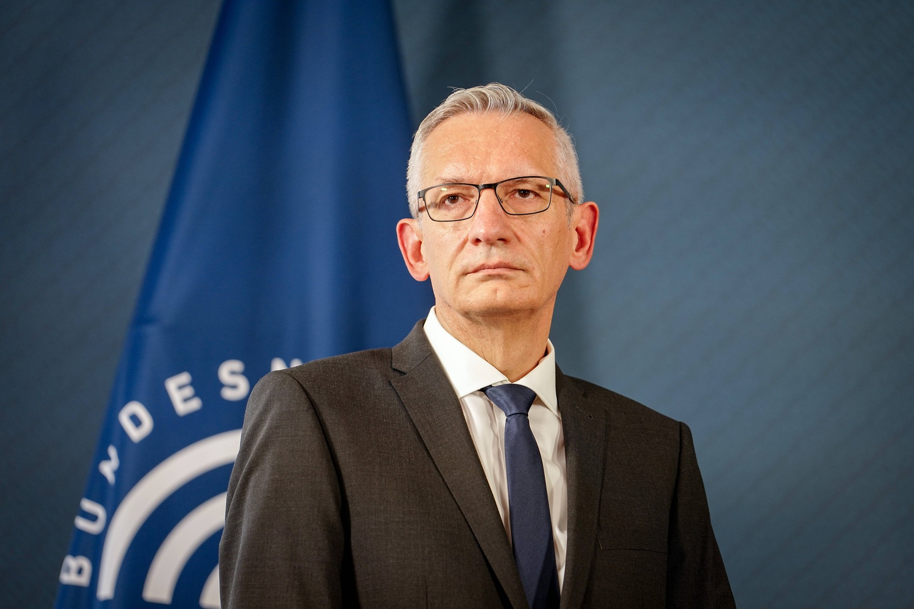 Director of the Federal Intelligence Service of Germany, Martin Jaeger, photographed during the handover, Berlin, September 11, 2025.