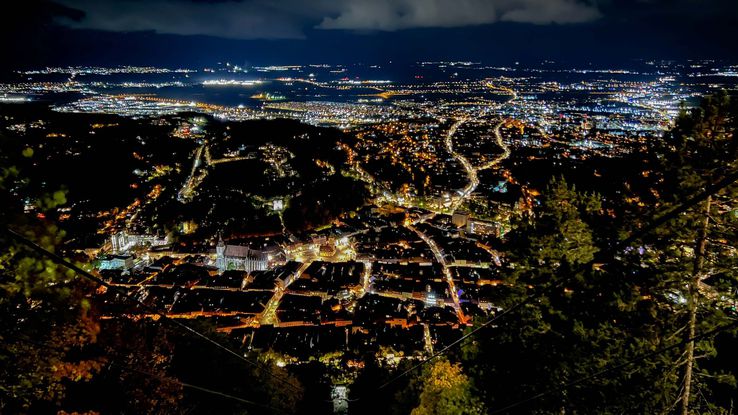 The Tâmpa cable car and the Panoramic restaurant in Braşov / Photo: Facebook