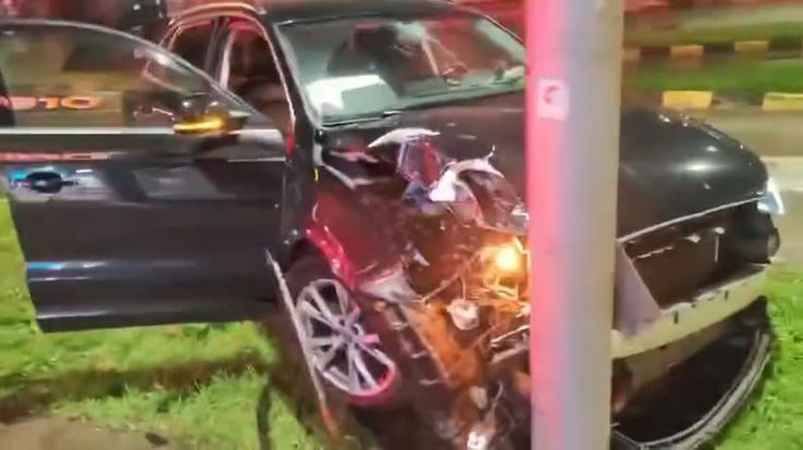 The captain of the Cetatea Suceava team caused an accident, being under the influence of alcohol / Photo: stirisuceava.net