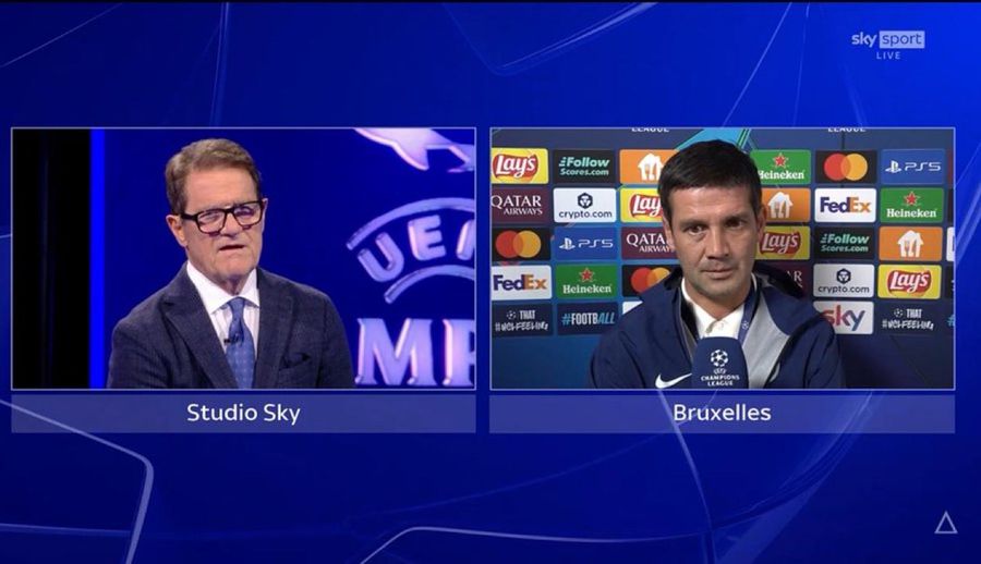 After the 4-0 victory in the Champions League, Cristi Chivu had a live dialogue with a football legend: 