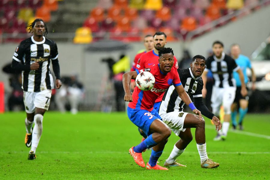 Ngezana, in FCSB - Young Boys/ photo: Cristi Preda (GSP) FCSB remains without Ngezana! » He will miss the derby with Rapid