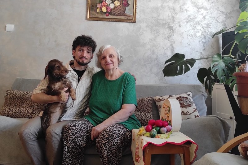 Vlad, along with Maria, the woman who showed him what a family means. Her gentle gaze changed her destiny. Photo: personal archive