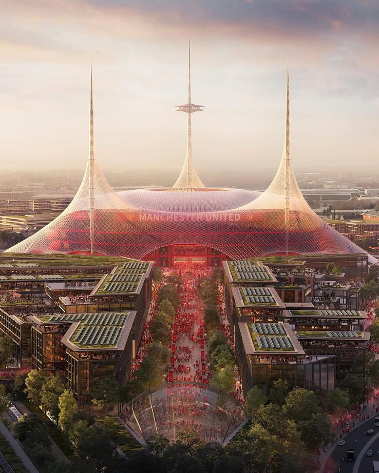 What Manchester United's new 100,000-seat stadium would look like