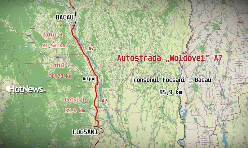 Route of the A7 Focșani - Bacău Highway, Photo: Hotnews