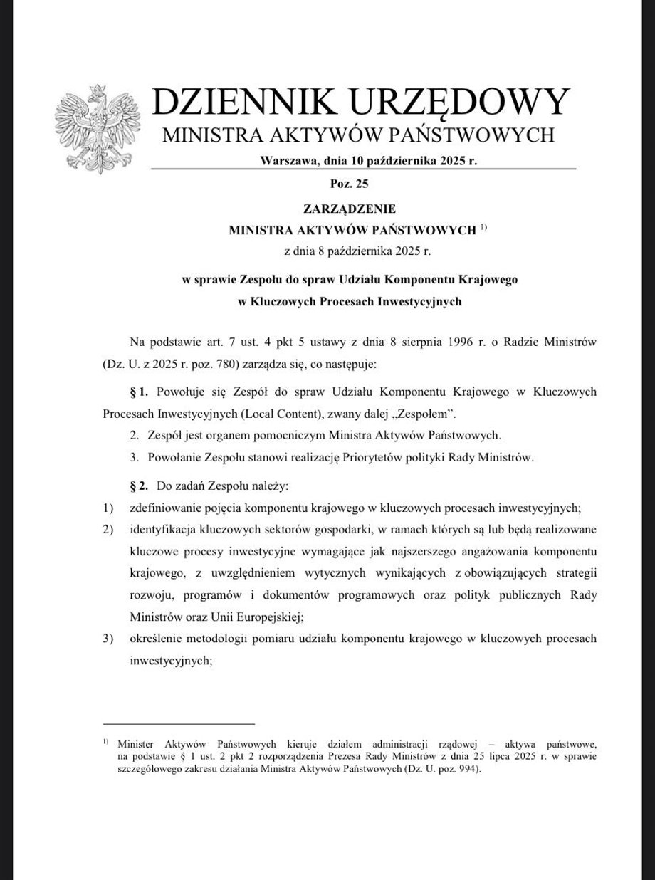 Order of the Minister of State Assets