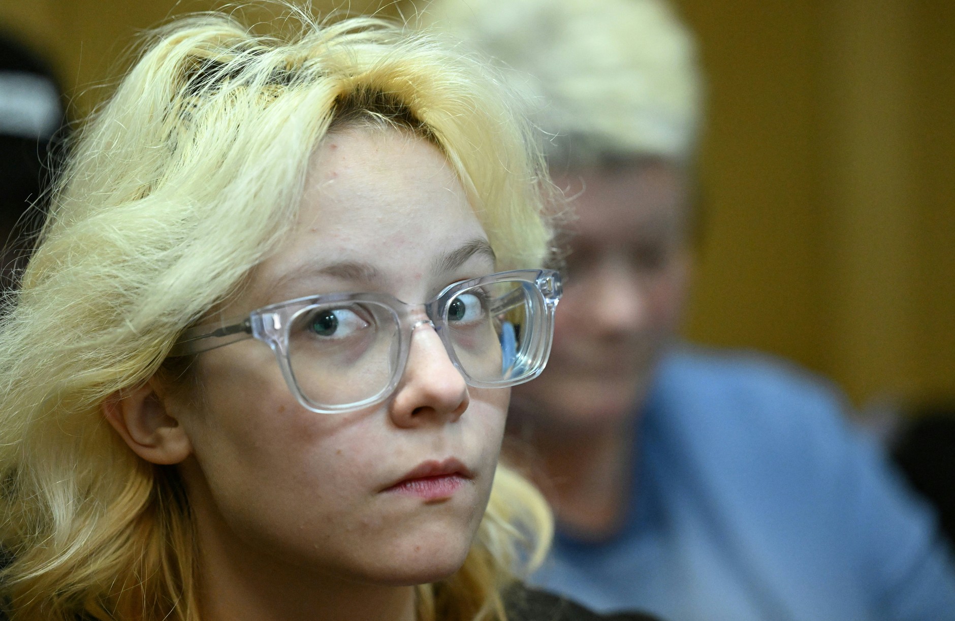 Diana Loginowa in the courtroom. Saint Petersburg, October 28, 2025