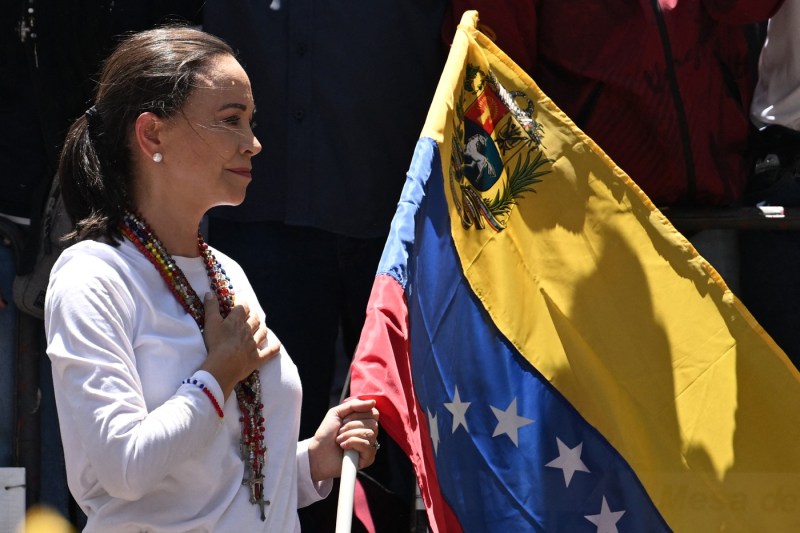 Maria Corina Machado, the laureate of the Nobel for Peace, dedicates the prize of the Venezuelan People and Donald Trump