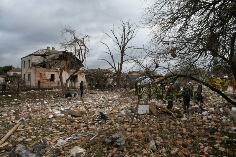 Drone scraps, discovered near Warsaw, after Russia's massive attack on Ukraine last night