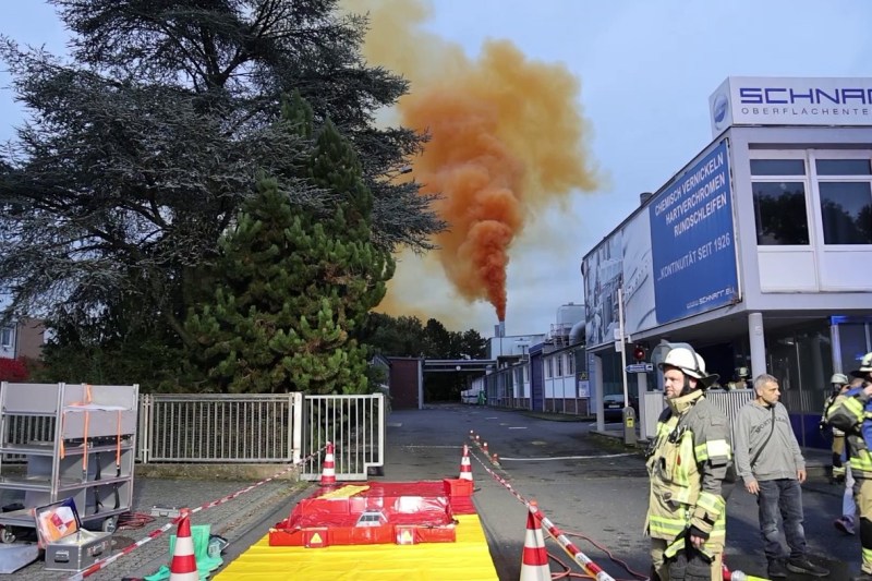 Alarm in two German cities. A gas cloud, potentially toxic, appeared after an industrial accident