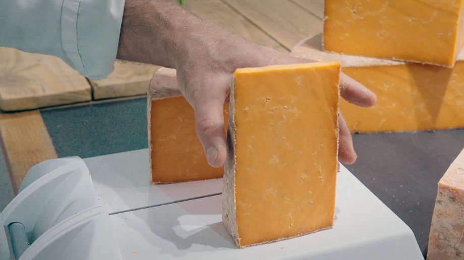 Red Leicester cheese is distinguished by its nutty flavor and citrus note