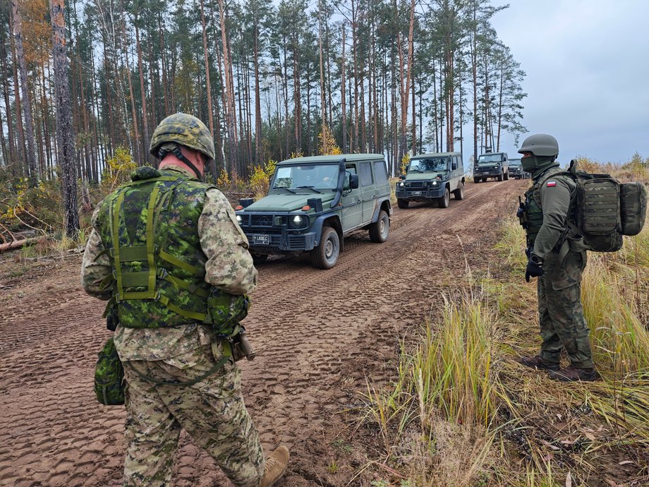 The exercises took place at the largest Lithuanian training ground, located right next to the border with Belarus