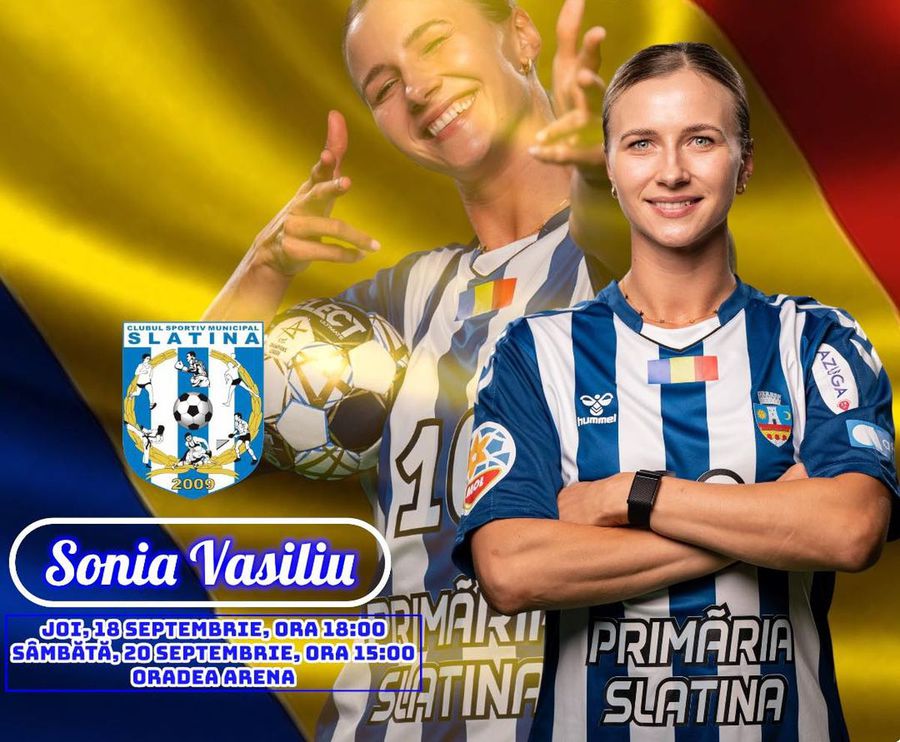 Sonia Vasiliu Good news before the Handball World Cup » Iulia Dumanska and Sonia Vasiliu, remarkable developments in Baia Mare - Slatina